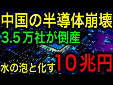 【衝撃】中国で3.5万もの半導体企業が1年で倒産！10兆円が水の泡と化すも、一方世界は日本の半導体回帰に大いに期待！【JAPAN 凄い日本と世界のニュース】