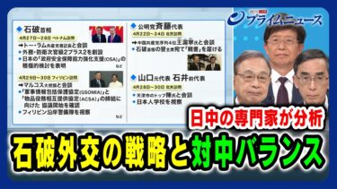 【日本の対中国外交戦略は？】石破外交の戦略と対中バランス 宮本雄二×興梠一郎×朱建榮 2025/5/1放送＜前編＞