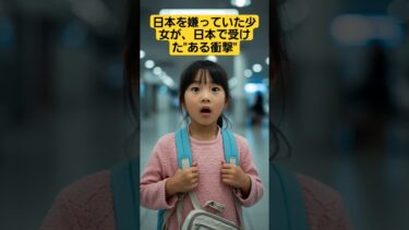 【海外の反応】日本を嫌っていた少女が、日本で受けた”ある衝撃”