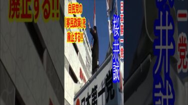 #桜井誠『 自民党の移民政策を廃止する！！ 外国人によって日本人の子供が笑顔で暮らせる未来が奪われている！！』