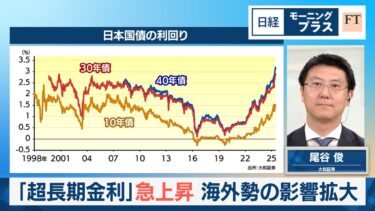 「超長期金利」急上昇　海外勢の影響拡大【日経モープラFT】