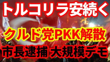 【トルコ経済】リラ安続く！イスタンブール市長逮捕のその後！大規模デモ！クルディスタン労働者党解散