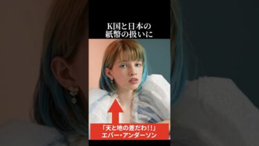 【海外の反応】K国と日本の紙幣の扱いにエバー・アンダーソンが驚愕 #日本称賛 #海外の反応 #エバーアンダーソン