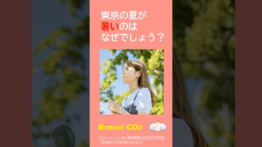 東京の夏が暑いのはなぜでしょう　　#地球温暖化　#東京の夏　#ヒートアイランド現象