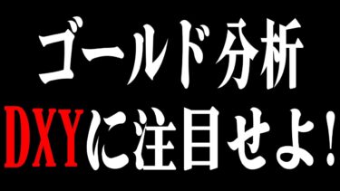 【FX分析】DXYでドルの動向に注目！ここを耐えてくるならゴールドは下落方向へ！！！