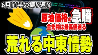 【株式投資】中東情勢が与える世界経済の影響は！？6月前半の振り返り