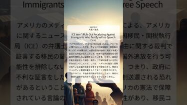 言論の自由を守る移民を、ICEは報復も辞さず？ ｜The Intercept｜2025/06/07｜人権・難民