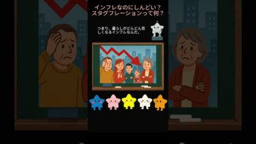 インフレなのに生活が苦しい！？スタグフレーションってどんな状態？スタグフレーションとは　やさしく説明　#こどもニュース　#スタグフレーション　#経済　#今こそ政治は国民の手に
