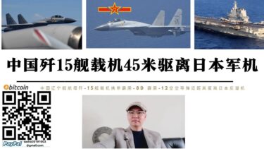 中國殲-15艦載機45公尺驅離日本軍機 遼寧艦殲-15攜PL-8D PL-12空對空飛彈驅離日本P-3C反潛機 日本外交部向中國提出抗議