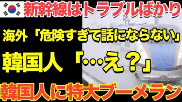 【海外の反応】日本の新幹線とKTXが大寒波の中、走行した３時間後…あまりの違いに米国人がブチギレ