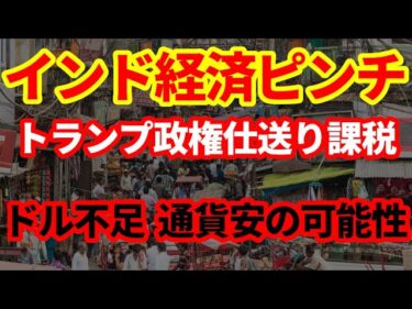 【インド】インドなど新興国経済ピンチか！米国が海外送金に課税の可能性！ドル不足に陥るか！