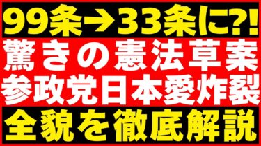 【参政党憲法草案とは】ひろゆき「人権削減」批判の真相！気になる核心部分を徹底解説！