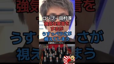 自己防衛ロンブー田村淳に河合悠祐呆れる【移民問題】#shorts #政治 #経済