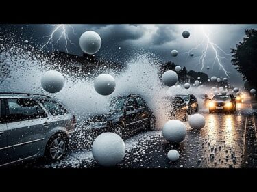 Extreme weather paralyzes France!! An unprecedented hailstorm devastates