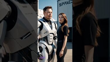 Next-Gen AI at SpaceX? Elon Musk & His Realistic Robot Companion,