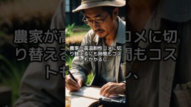 米問題！～その4 気候変動と農業リスク～