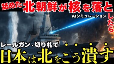 「北朝鮮vs日本」完成された日本の技術レールガン・高出力マイクロ波（HPM）兵器があれば…【戦争AIシミュレーション】