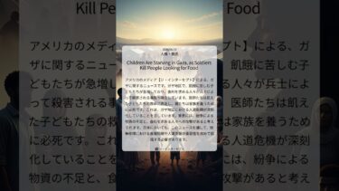 ガザ地区、飢餓に苦しむ子どもたち急増：深刻化する人道危機の実態｜The Intercept｜2025/06/19｜人権・難民