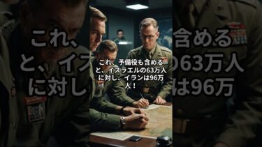 中東緊迫！イスラエルvsイラン軍事力の真実