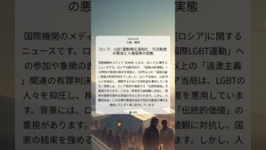 ロシア、LGBT運動弾圧深刻化：司法制度の悪用と人権侵害の実態｜HRW｜2025/06/30｜人権・難民