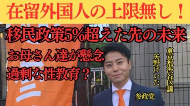 移民問題|子供への過剰な性教育|選挙に行こう|参政党|矢野けいた #参政党 #政治 #移民政策