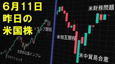 6月11日 トランプ政権の動きを株式市場の反応で見る　昨晩の米国株　 S&P500高速再生(2025年)