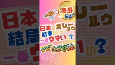 【海外の反応】日本のカレールウ、結局どれが一番ウマいの？外国人たちの本音トーク！ short