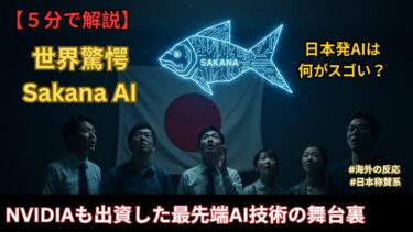 【5分で解説】日本最速ユニコーン「Sakana AI」誕生！世界が注目する理由とは？