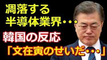 【韓国の反応】韓国経済 半導体不調で崩壊か　経済制裁間近な文在寅政権 米朝首脳会談決裂後、日韓関係、北朝鮮金正恩、米国トランプ氏との関係は【海外の反応・経済