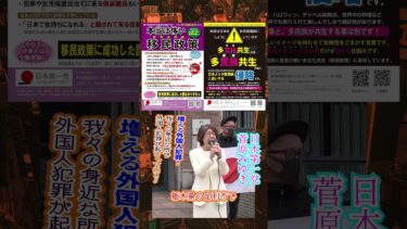 日本第一党　菅原みゆき　移民政策反対！我々の身近な所で外国人犯罪が起こっている！ #移民政策反対 #多文化共生反対 #日本第一主義 #上越市 #shorts