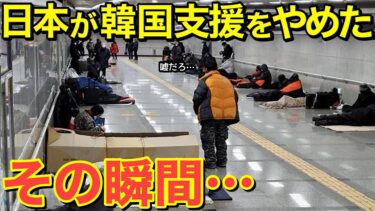 【海外の反応】日本が隣国に支援をやめた瞬間…隣国の未来が消える！ソウル駅の地獄絵図に世界が騒然！【海外の反応】