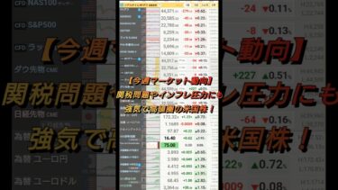 【今週マーケット動向】関税問題やインフレ圧力にも強気で高値圏の米国株！【2025年7月6日〜7月11日】【株式投資】