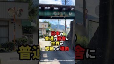 【海外の反応】日本の普通の田舎に世界が感動した理由#shorts