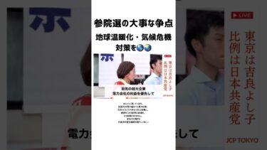 #参院選 で #地球温暖化 #気候危機 打開を🌏 本気の #日本共産党 の国会議員をふやそう✊🏻✊🏻 #比例は日本共産党 #吉良よし子 #米倉春奈