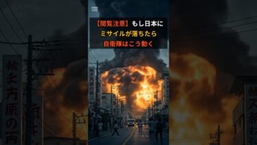 【閲覧注意】もし日本にミサイルが落ちたら、自衛隊はこう動く