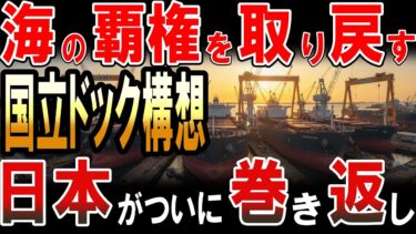 日本がついに巻き返しに！海の覇権を取り戻す「国立ドック構想」の衝撃！