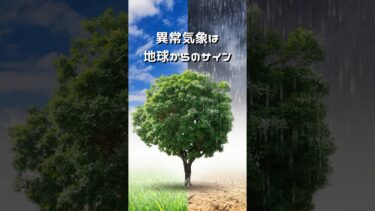 異常気象は、地球からのSOS