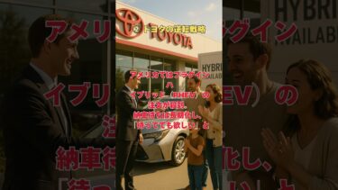 トヨタは出遅れている！！ #shorts  #海外の反応 #EV失速 #ハイブリッド車 #トヨタ #電気自動車  #自動車ニュース #脱炭素 #PHEV