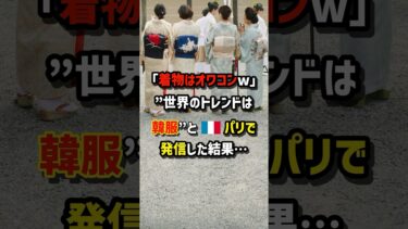 「着物はオワコンw」“世界のトレンドは韓服”と🇫🇷パリで発信した結果… ＃海外の反応