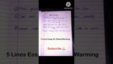 5 points on global warming | 5 lines on global warming | five points on global