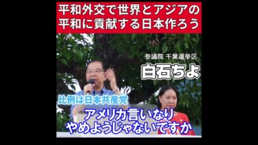 平和外交で世界とアジアの平和に貢献する日本作ろう