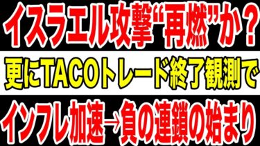 【緊迫再燃】TACOトレード崩壊と中東リスク再燃──インフレ第2波が“本番入り”する前兆か⁉