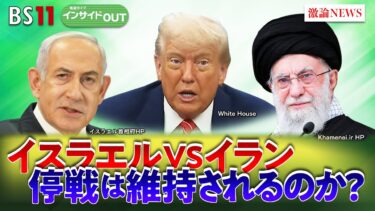 【中東】電撃停戦へ！？トランプ政権とイスラエル・イランの思惑　ゲスト：田中浩一郎（慶応義塾大学大学院教授）大治朋子（毎日新聞編集委員）6月30日（月）BS11　報道ライブインサイドOUT