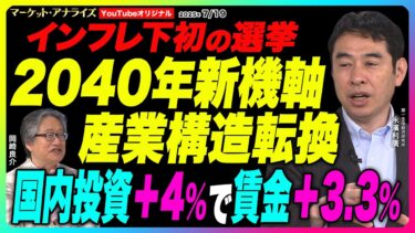 岡崎良介×永濱利廣【インフレ下で初選挙『経済産業政策の新機軸』国内投資拡大