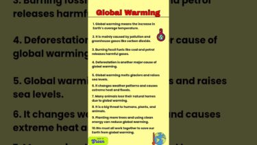 Top 10 Lines on Global Warming for Kids & Students🌍🌱