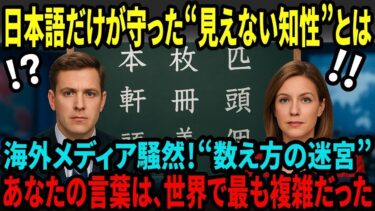 【海外の反応】「日本語って…何でこんなに複雑なんだ！？」海外ニュース騒然！数え方のカオスに世界が混乱