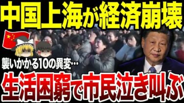 【ゆっくり解説】中国上海経済が崩壊！襲いかかる10の異変で市民生活困窮…。