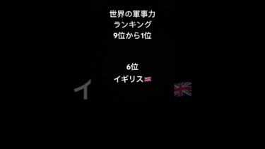 世界の軍事力ランキング9位から1位 #世界 #軍事力 #ランキング