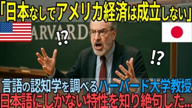 「アメリカ経済は日本なしでは成立しない」ハーバード大教授が語った衝撃の事実とは…【海外の反応】