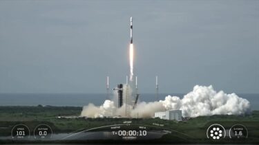 Blastoff! SpaceX launches two powerful communications satellites, nails landing